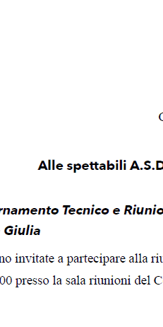 Convocazione Riunione Rally 10_18