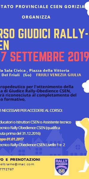 Corso Giudici comitato provinciale csen gorizia