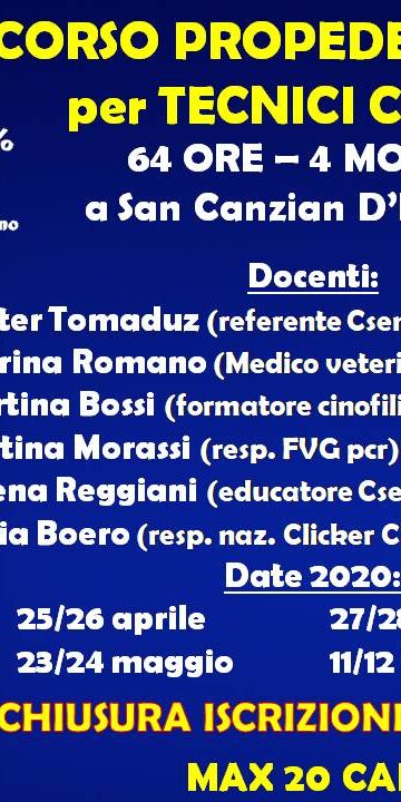 CORSO propedeutico Tecnici Csen 2020