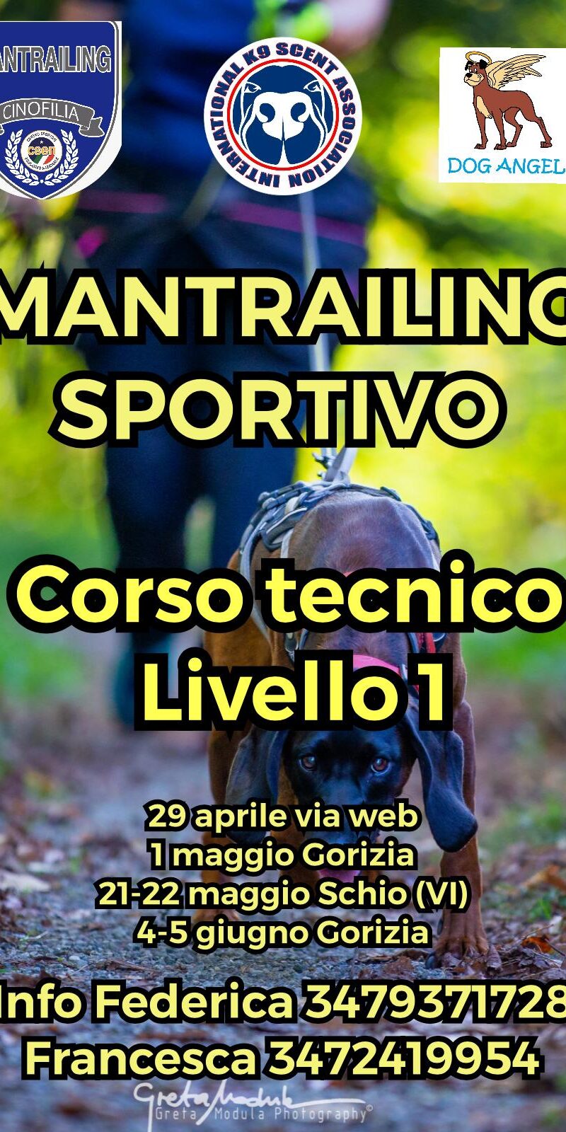 Corso Mantrailing 1 Livello
