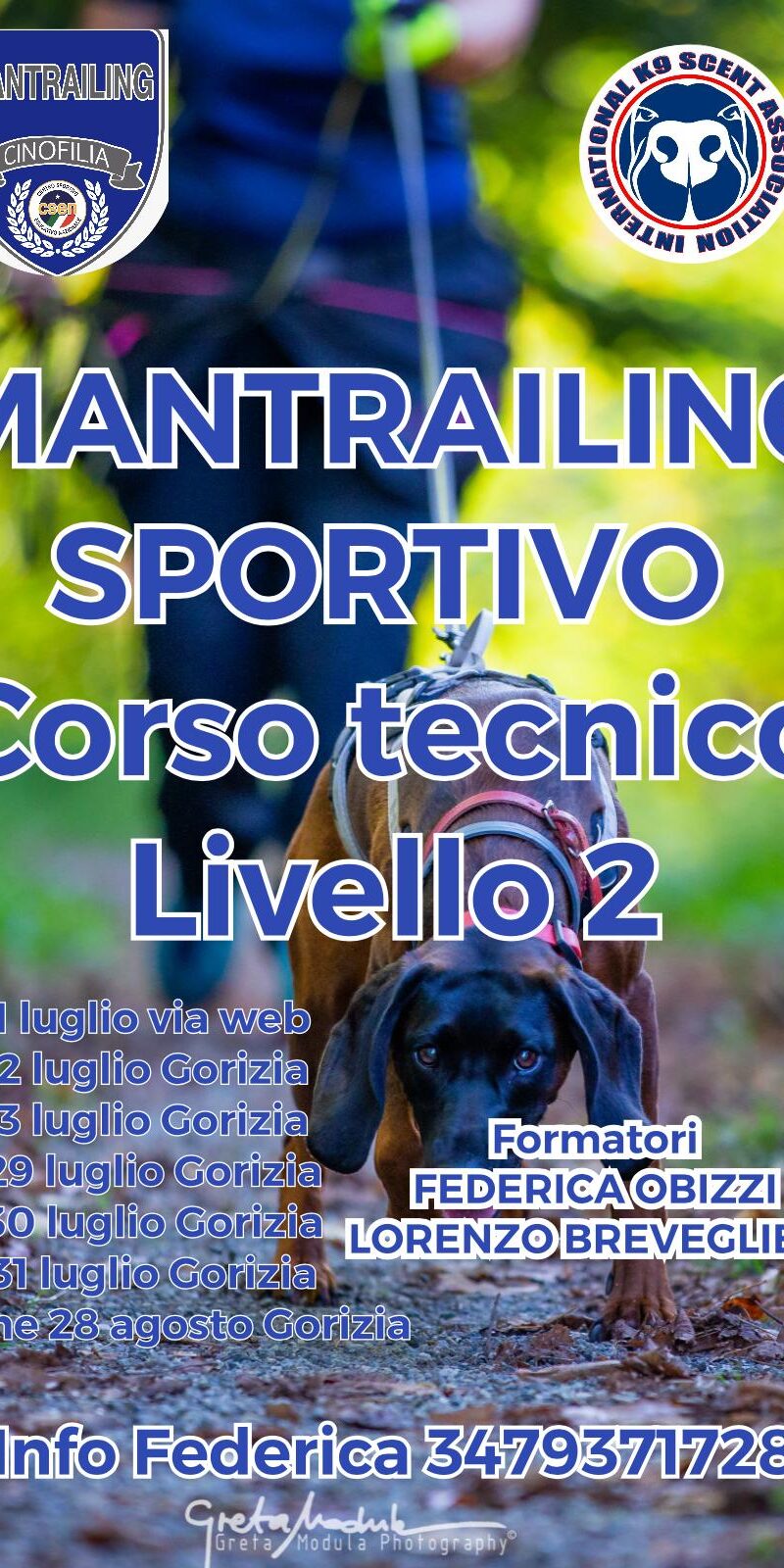 Corso Mantrailing 2 livello