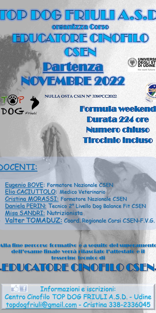 Corso Ed.Cinofilo 2022-23