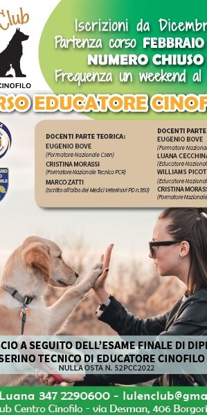 Corso Educatori Cinofili 2023 – Lulen Club
