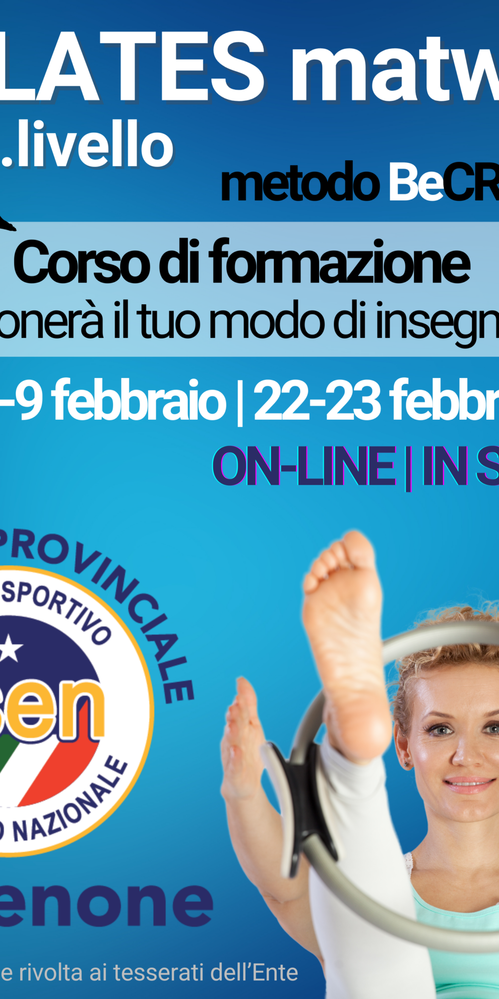 Pilates matwork 2.livello CSEN