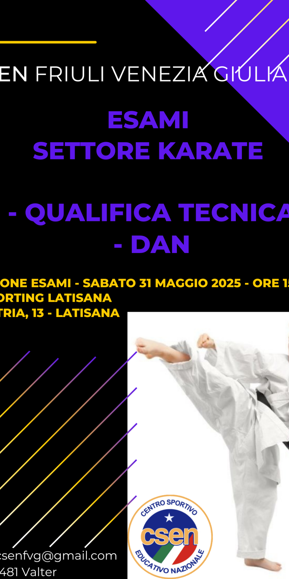 Locandina Esami DAN 2024