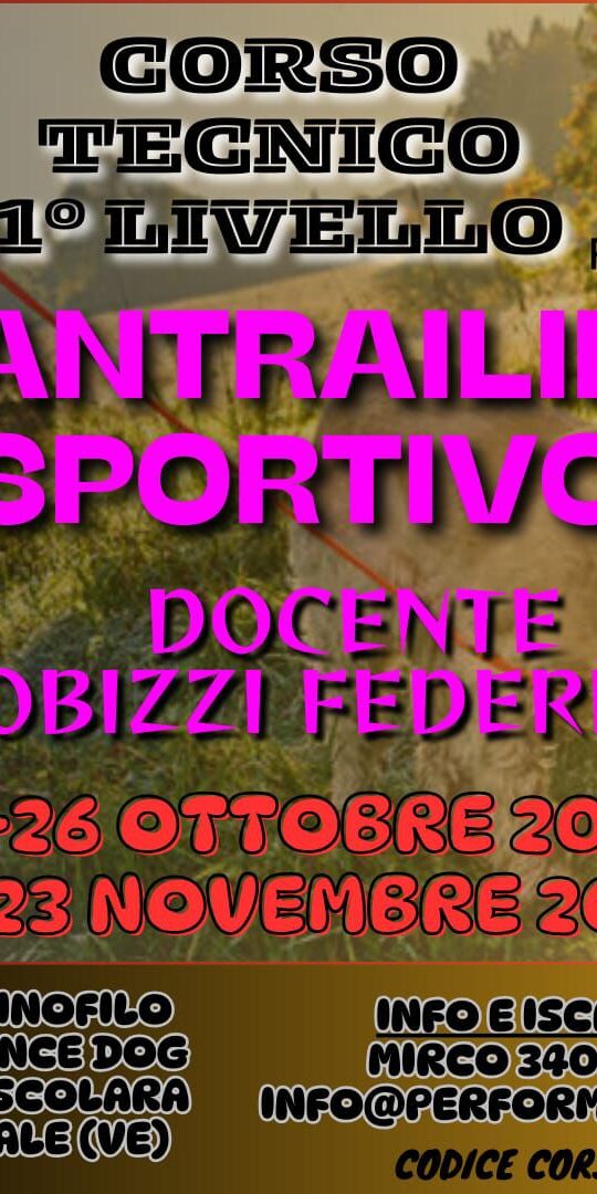 Corso Mantrailing